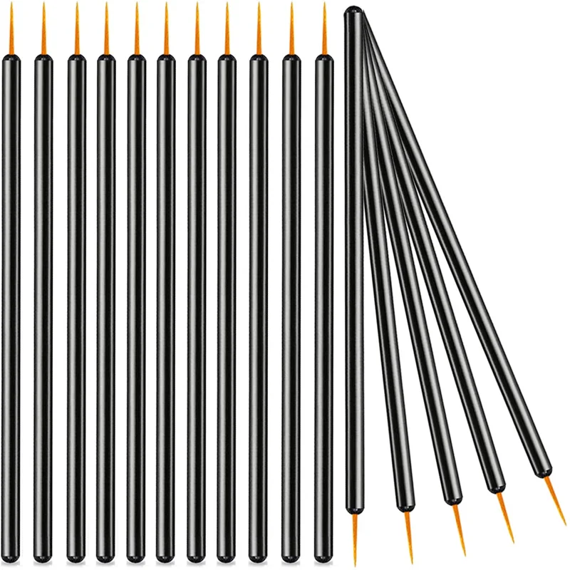 KINGMAS 100 Pack Eyeliner Brush, Disposable Point Eye liner Applicator