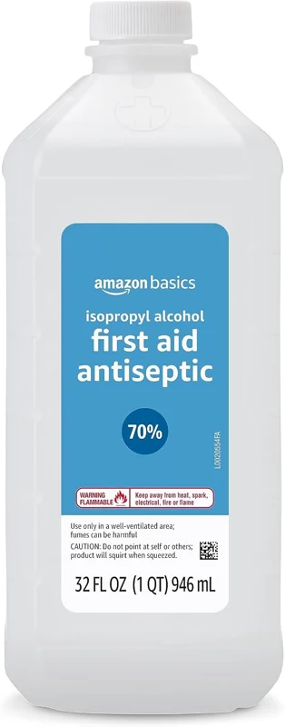 Amazon Basics 70% isopropyl alcohol product photo