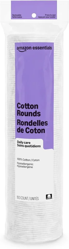 Amazon Essentials cotton rounds product photo